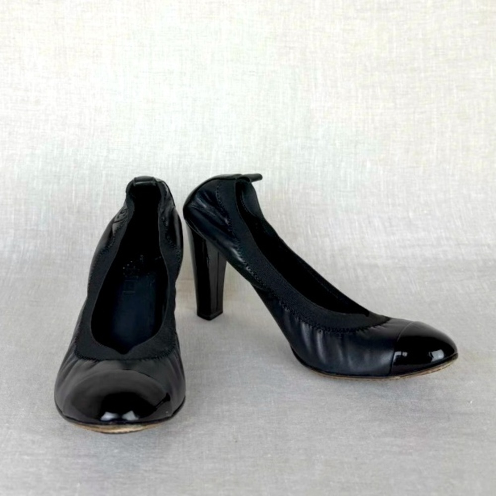 Authentic Chanel Heels Elastic Trim